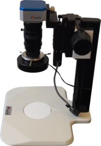 Inspection microscope with motorized focus