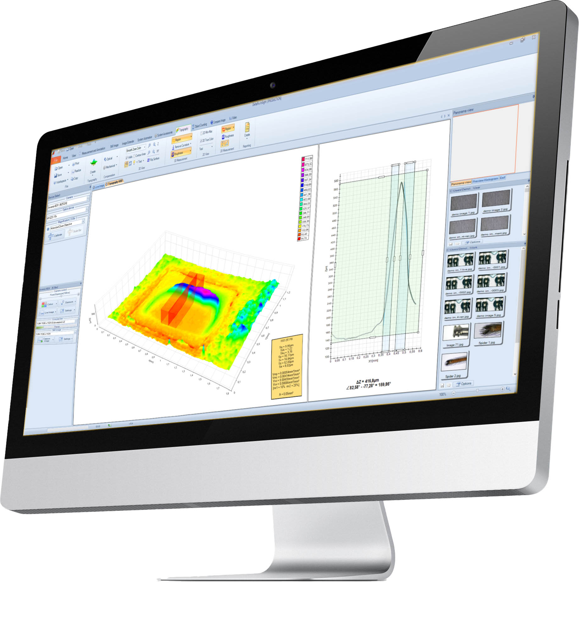 InSight mikroskop-software