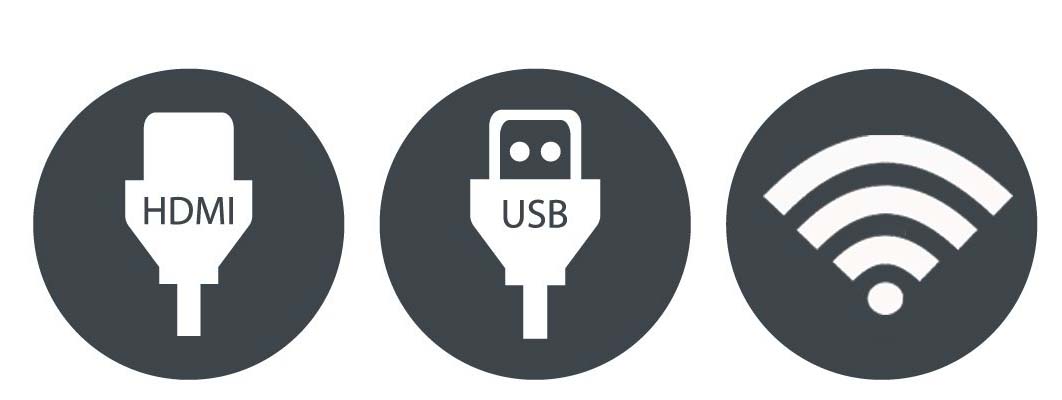 USB, Wifi and HDMI logo